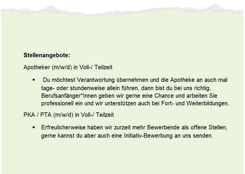 Stellenangebote